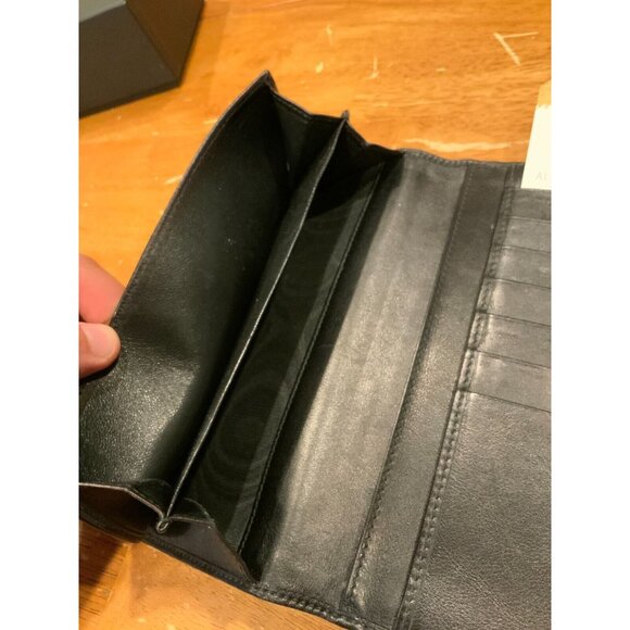 Gucci Babouska Black Leather Wallet Coin Purse Gold Heart - Picture 6 of 6